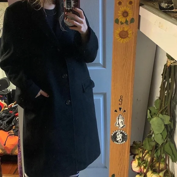 100% Pure Imported Cashmere Men’s Full Length Overcoat. Pure Cashmere